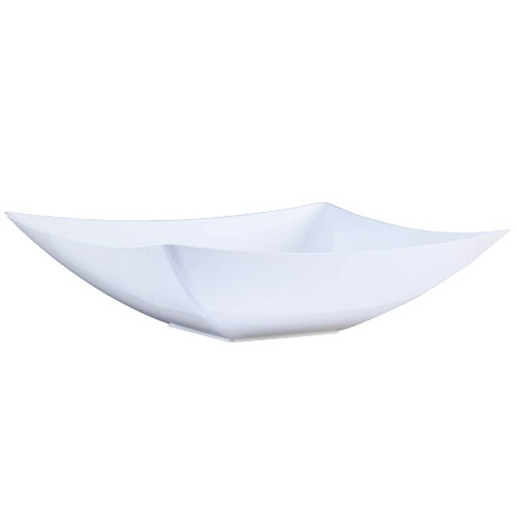 Rectangular Plastic Serving Bowl Pearl 128oz 