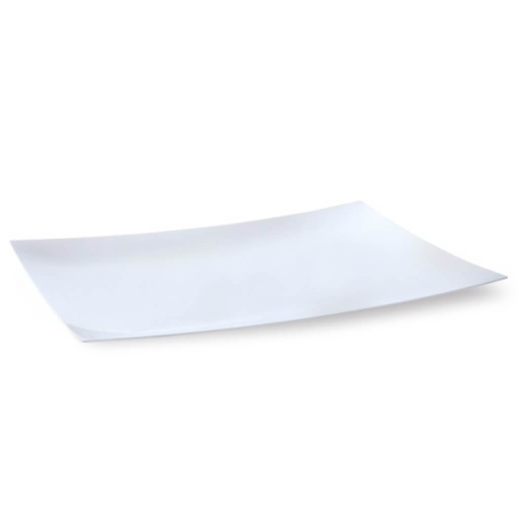 Rectangular Plastic Tray Pearl 12" X 18" 