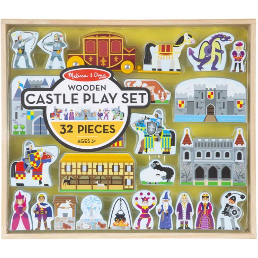 Wooden Castle Play Set 