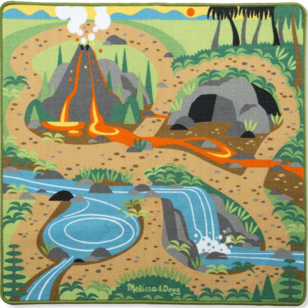 Prehistoric Playground Dinosaur Rug 