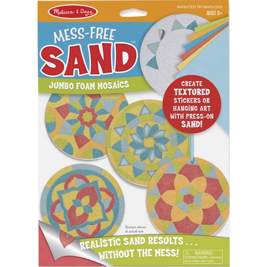 Mess-Free Sand Jumbo Foam Stickers - Mosaics 