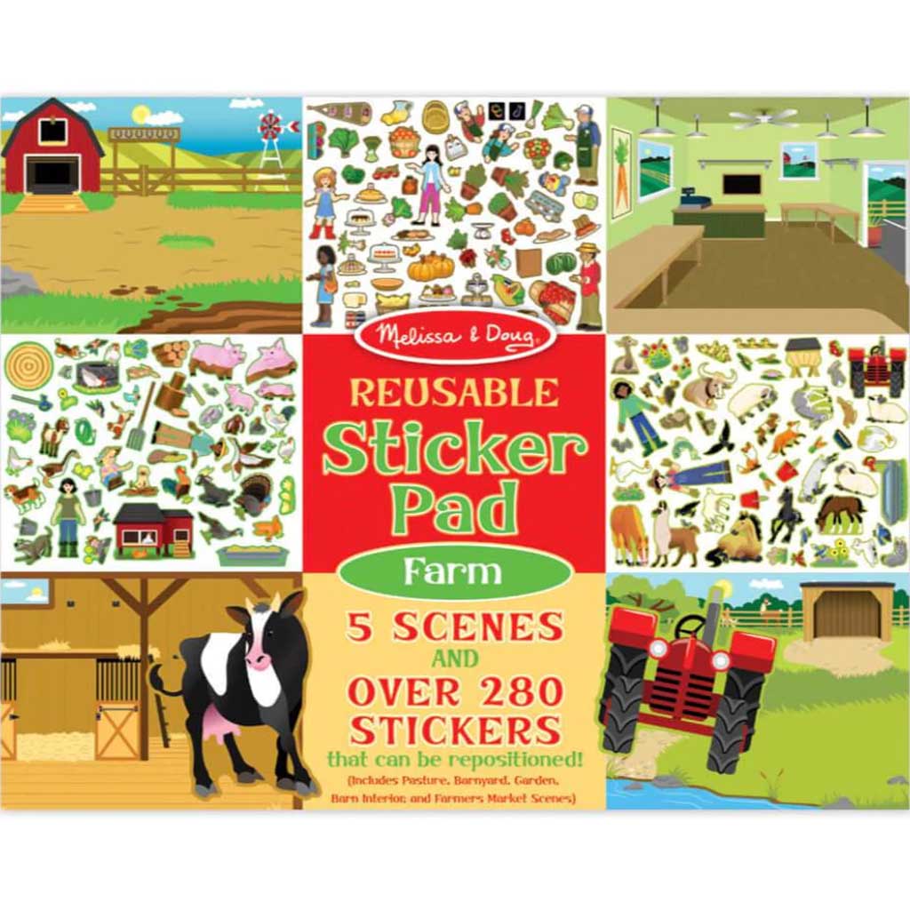 Reusable Sticker Pad Farm