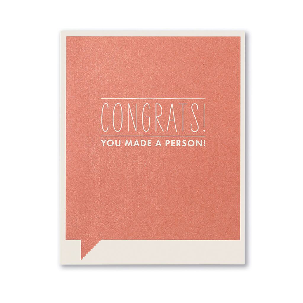 Congrats You Made a Person, Farnk &amp; Funny Card