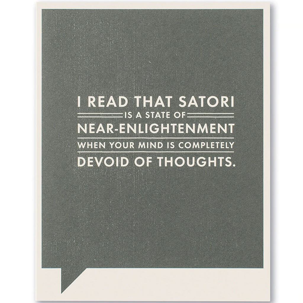 I Read That Satori, Farnk &amp; Funny Card