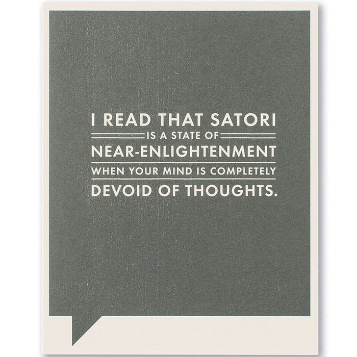 I Read That Satori, Farnk & Funny Card