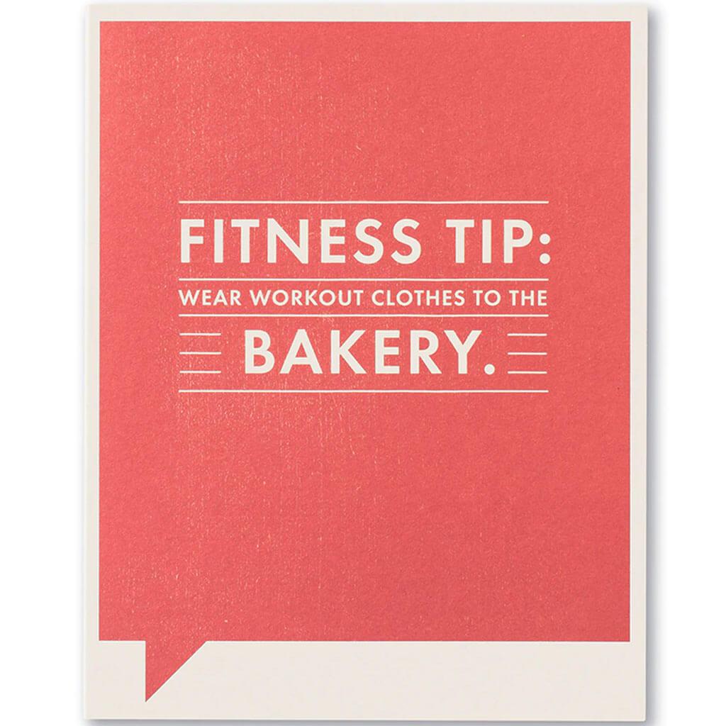 Fitness Tip: Wear Workout, Farnk &amp; Funny Card