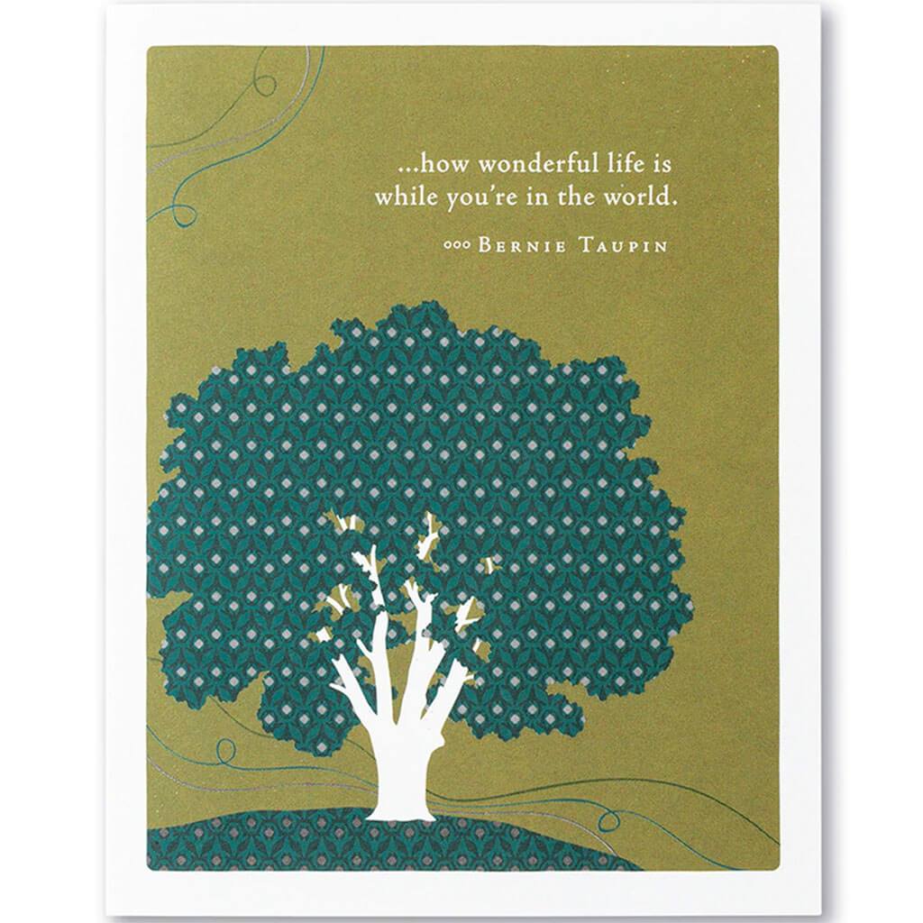 Pg Card - How Wonderful Life Is While You're in The World