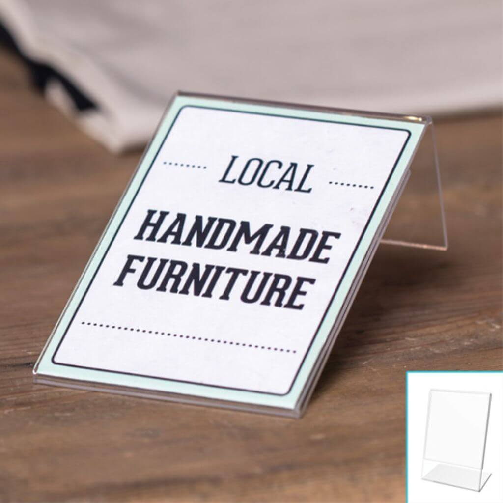 SLANTED SIGN 3IN X 4IN 10PCS