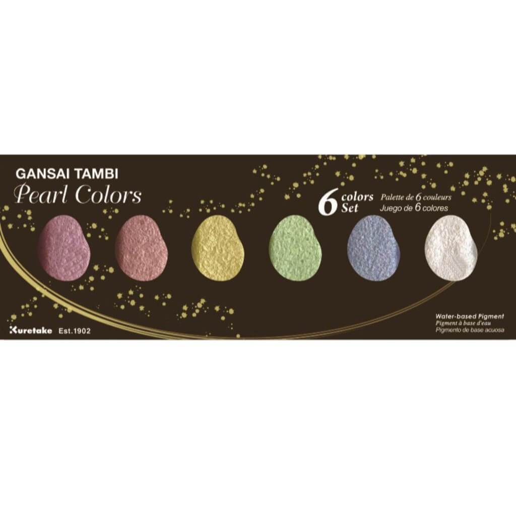 Gansai Tambi 6 Color Set - Pearl Colors 