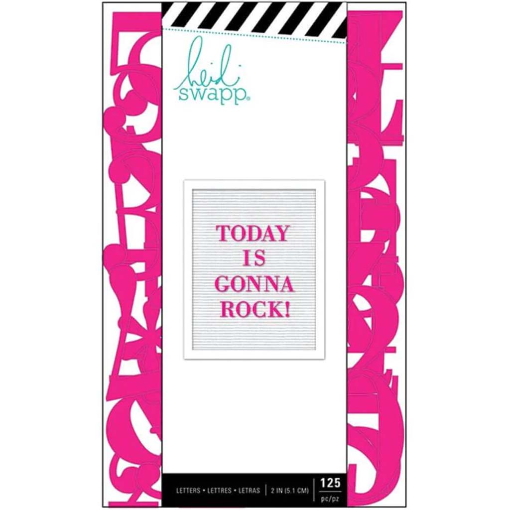 LETTERBOARD SERIF PINK 12IN 