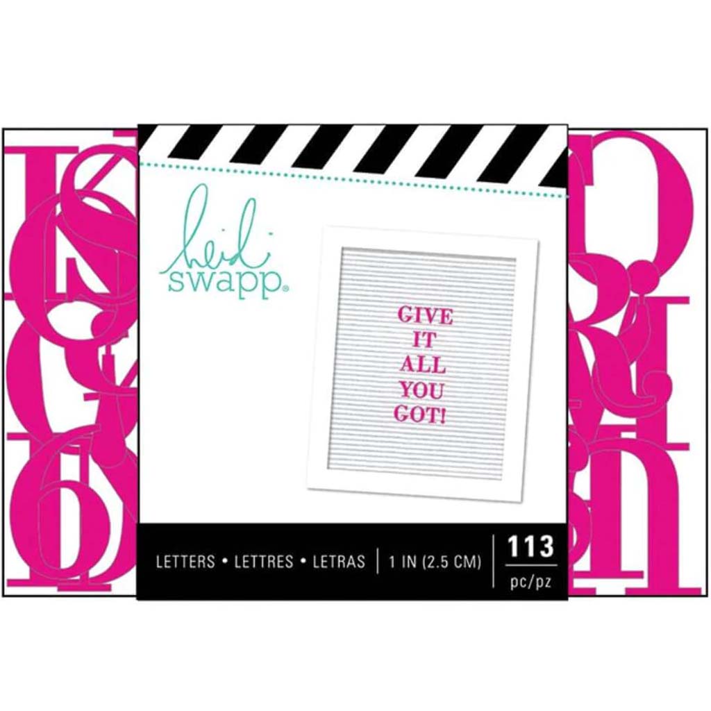 LETTERBOARD SERIF PINK 1IN 