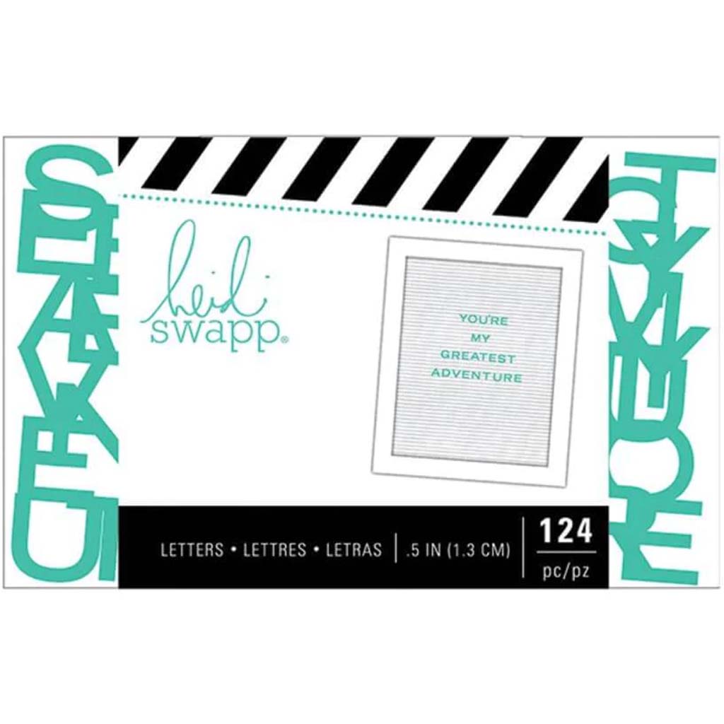 LETTERBOARD SANS SERIF TEAL .5IN 