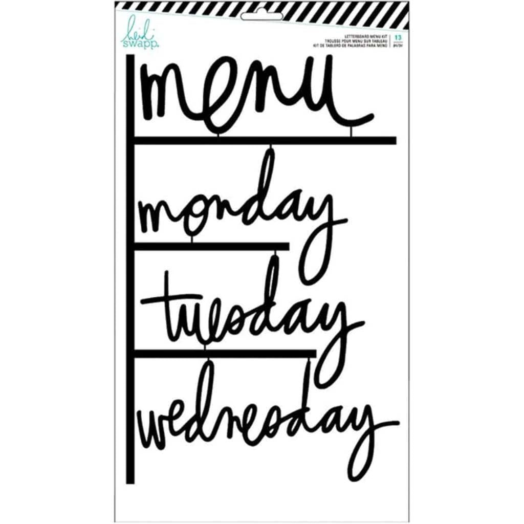 LETTERBOARD WORDS SET BLACK MENU 