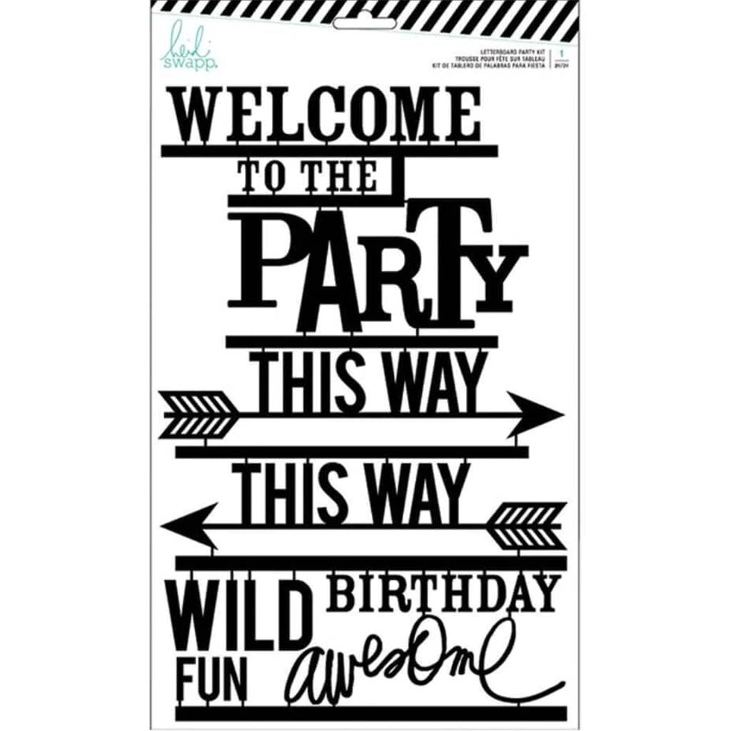 LETTERBOARD KIT PARTY BLACK 