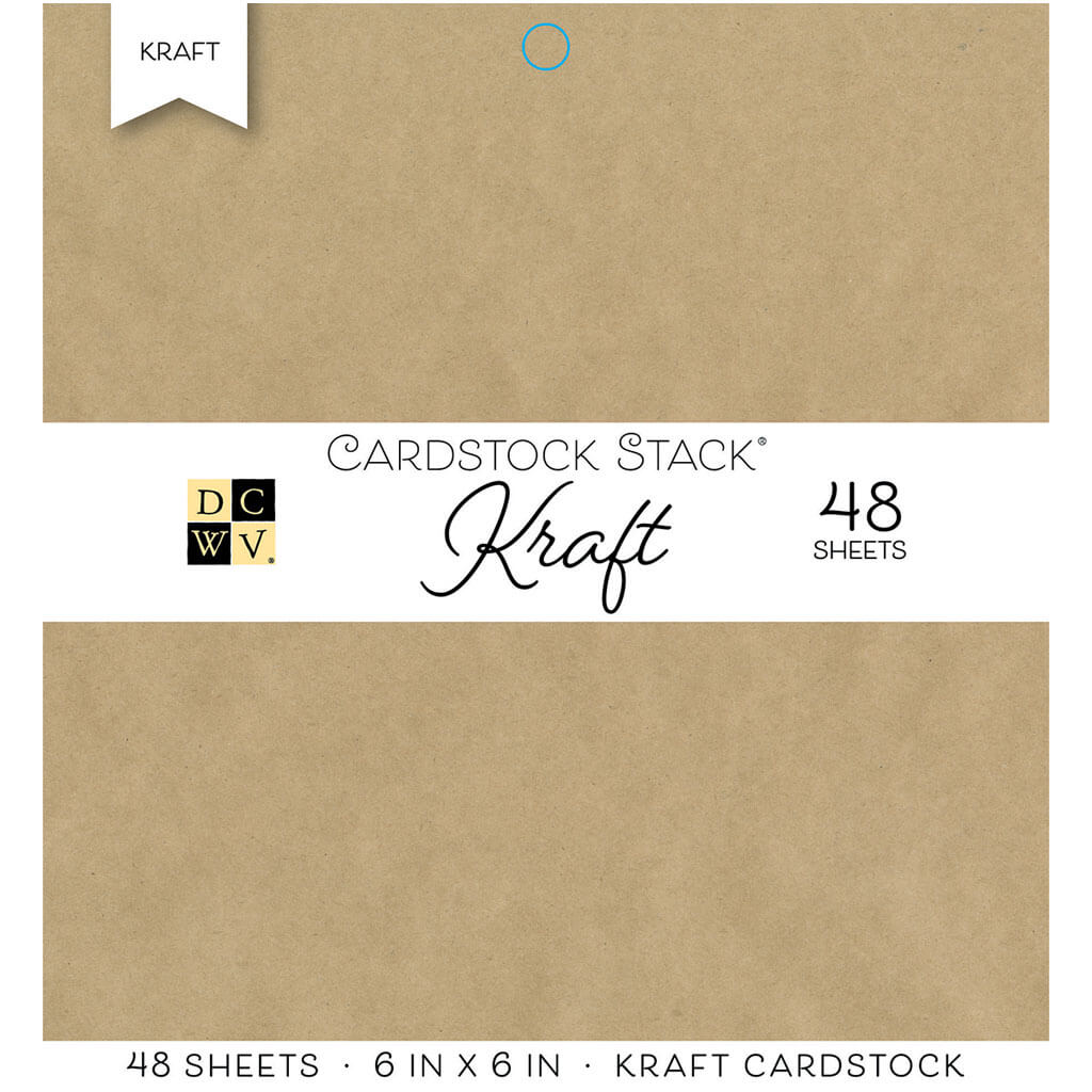 Cardstock 6in x 6in Kraft