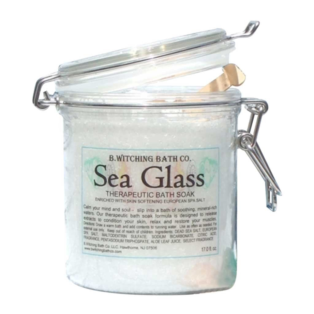 BATH SOAK BAIL CONTAINER SEA GLASS 17OZ