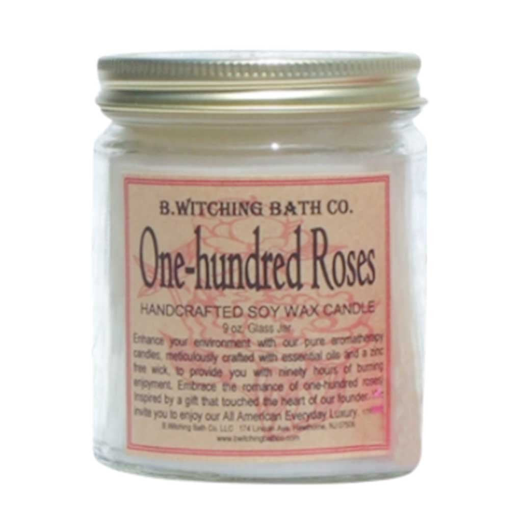 SOY WAX CANDLES ONE HUNDRED ROSES 9OZ