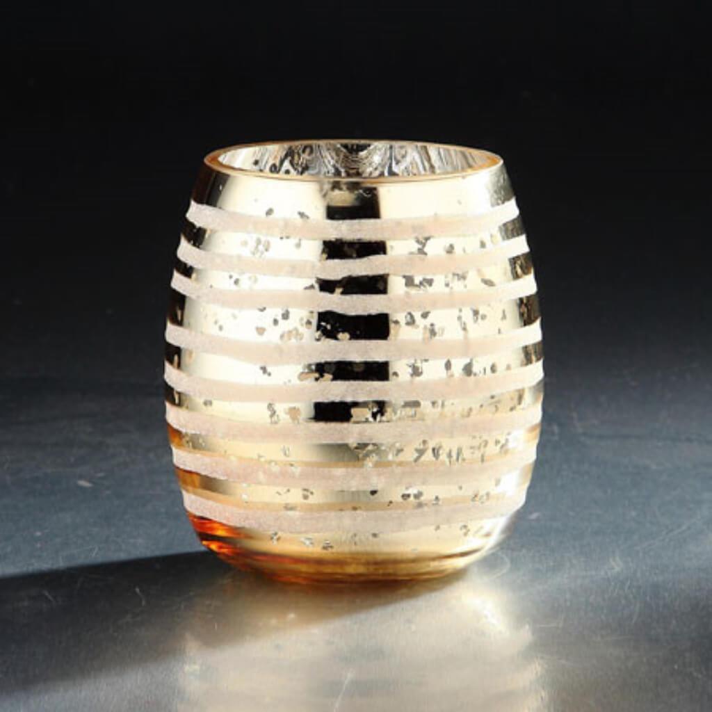 Candleholder H:5" D:4.5" Gold 