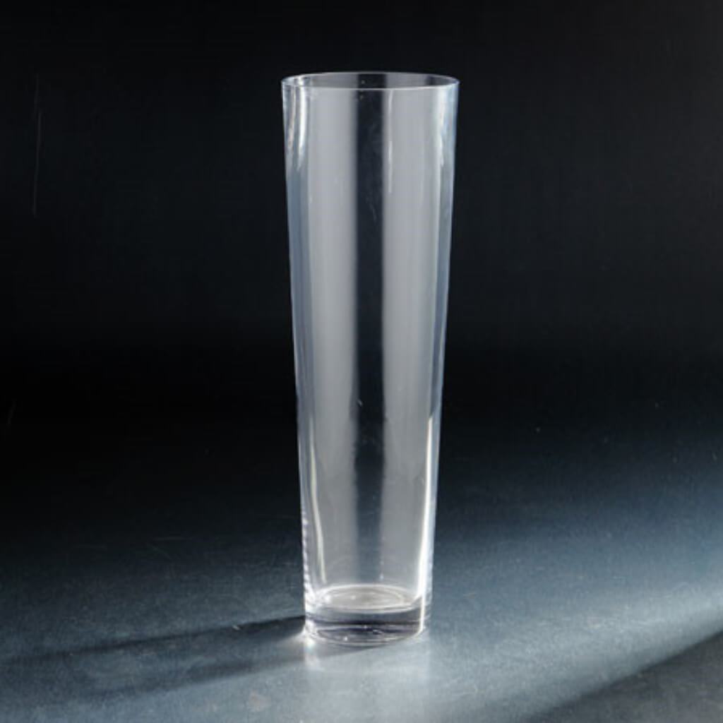 Clear Vase H:15.5" D:5" 