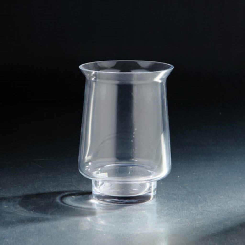 Clear Hurricane Candleholder H:8&quot; D:5.5&quot; 