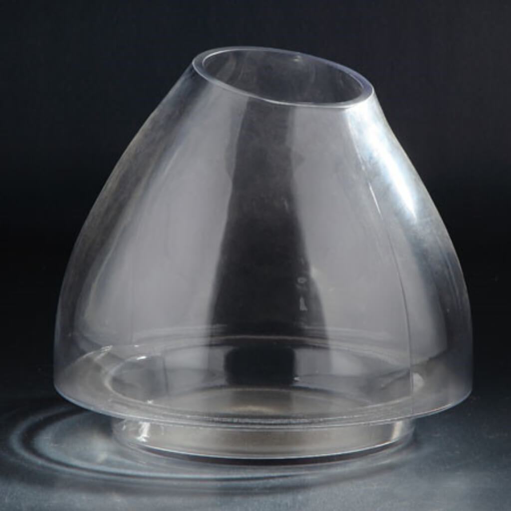 Vase H:11.5" D:12" Clear 
