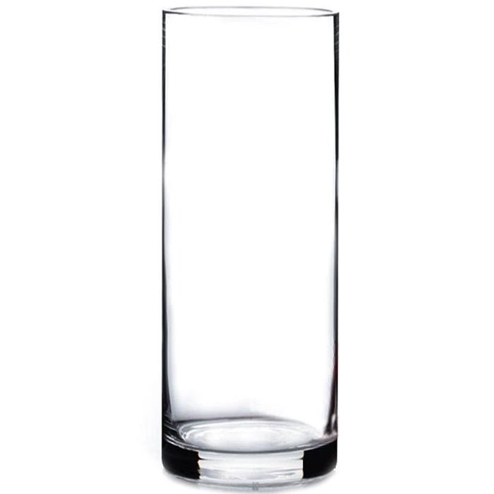 Clear Cylinder Glass Vase 3" x 12" 