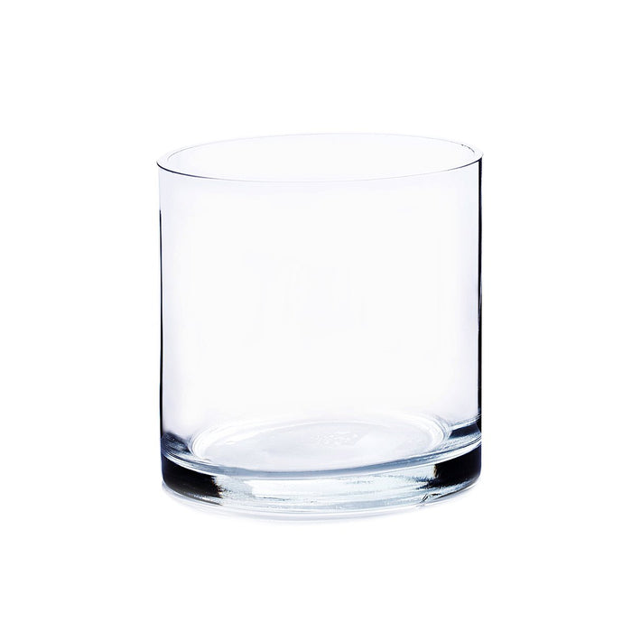 Clear Cylinder Glass Vase 4" x 4" 