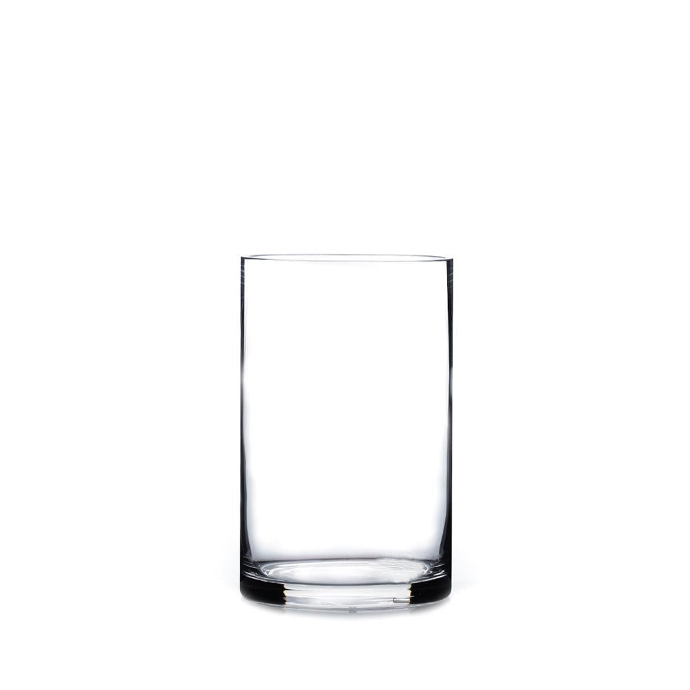 Clear Cylinder Glass Vase 5" x 8" 