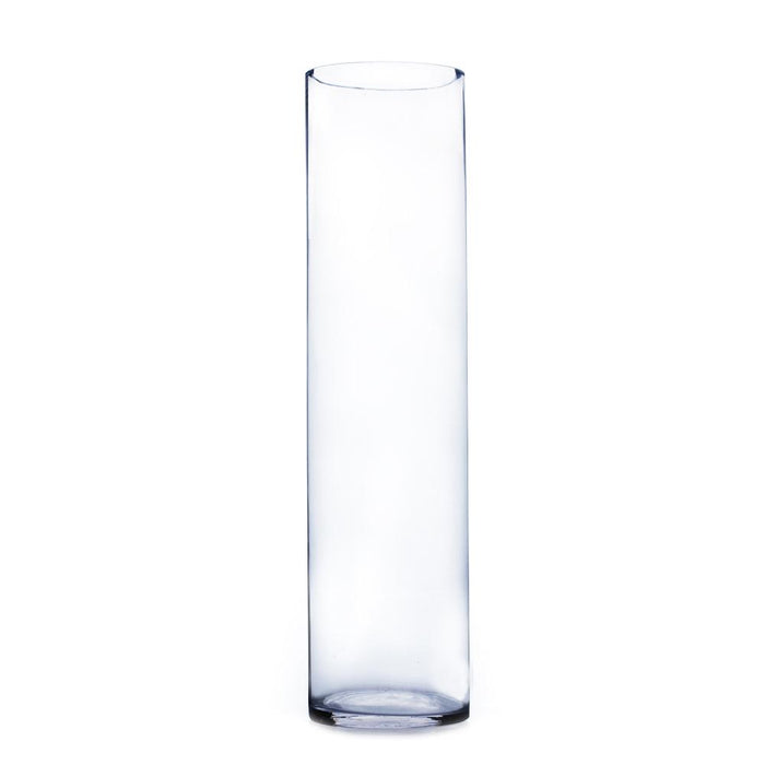 Clear Cylinder Glass Vase 5" x 20" 