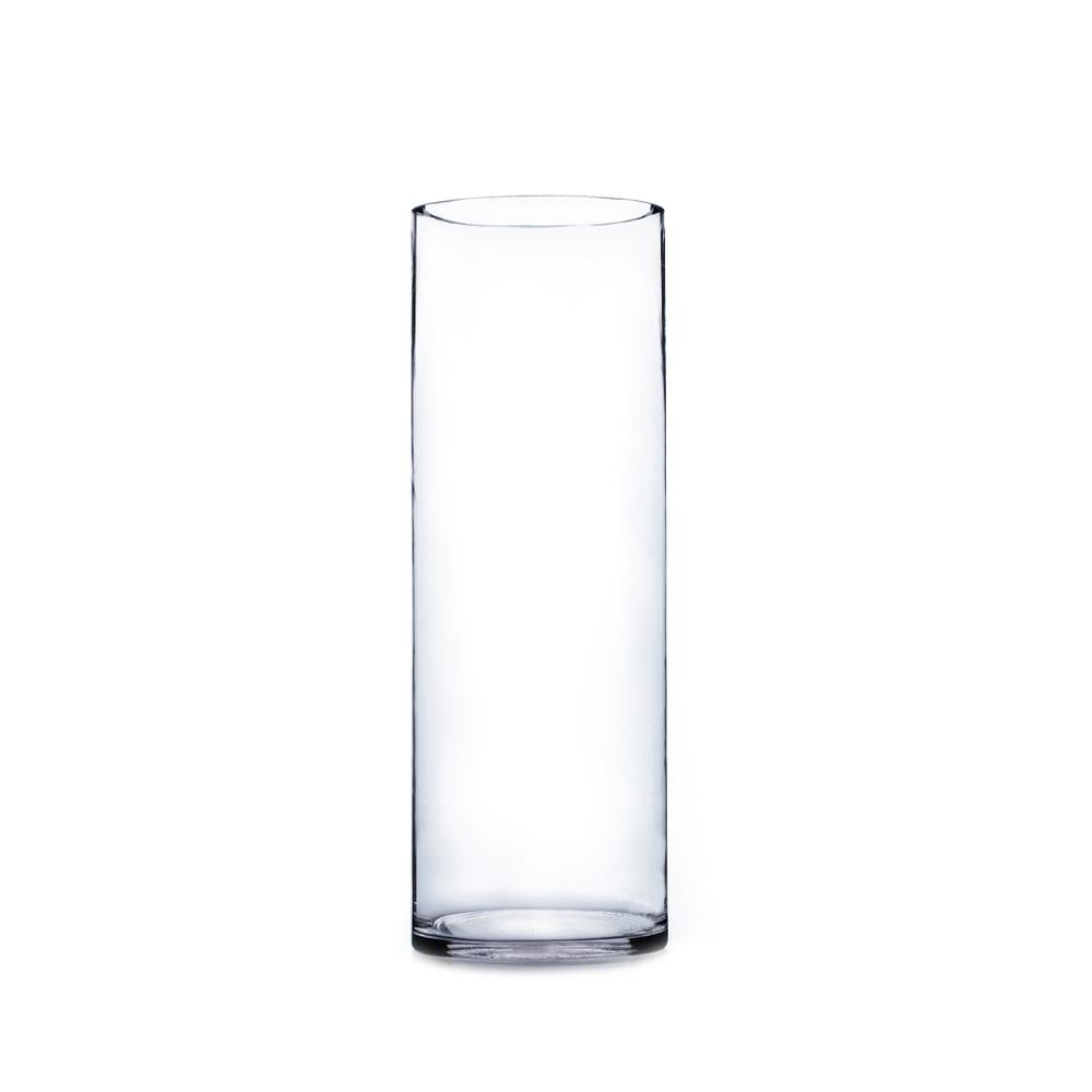 Clear Cylinder Glass Vase 5.7" x 16" 