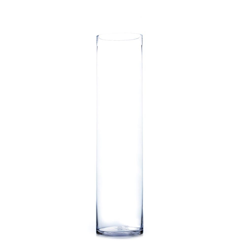 Clear Cylinder Glass Vase 5.7" x 26" 