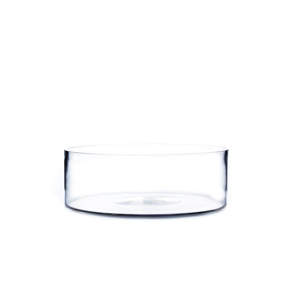 Clear Cylinder Glass Vase 8" x 4" 