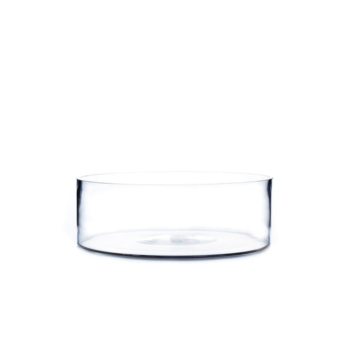 Clear Cylinder Glass Vase 8" x 4" 