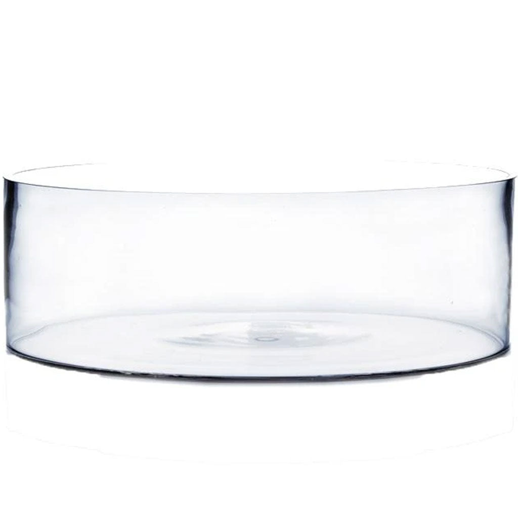Clear Cylinder Glass Vase 10" x 4" 