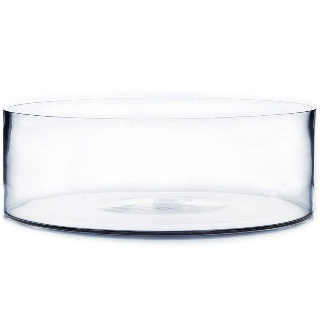 Clear Cylinder Glass Vase 12" x 4" 