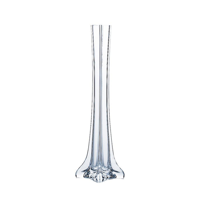 Clear Tower Glass Vase, 12" 
