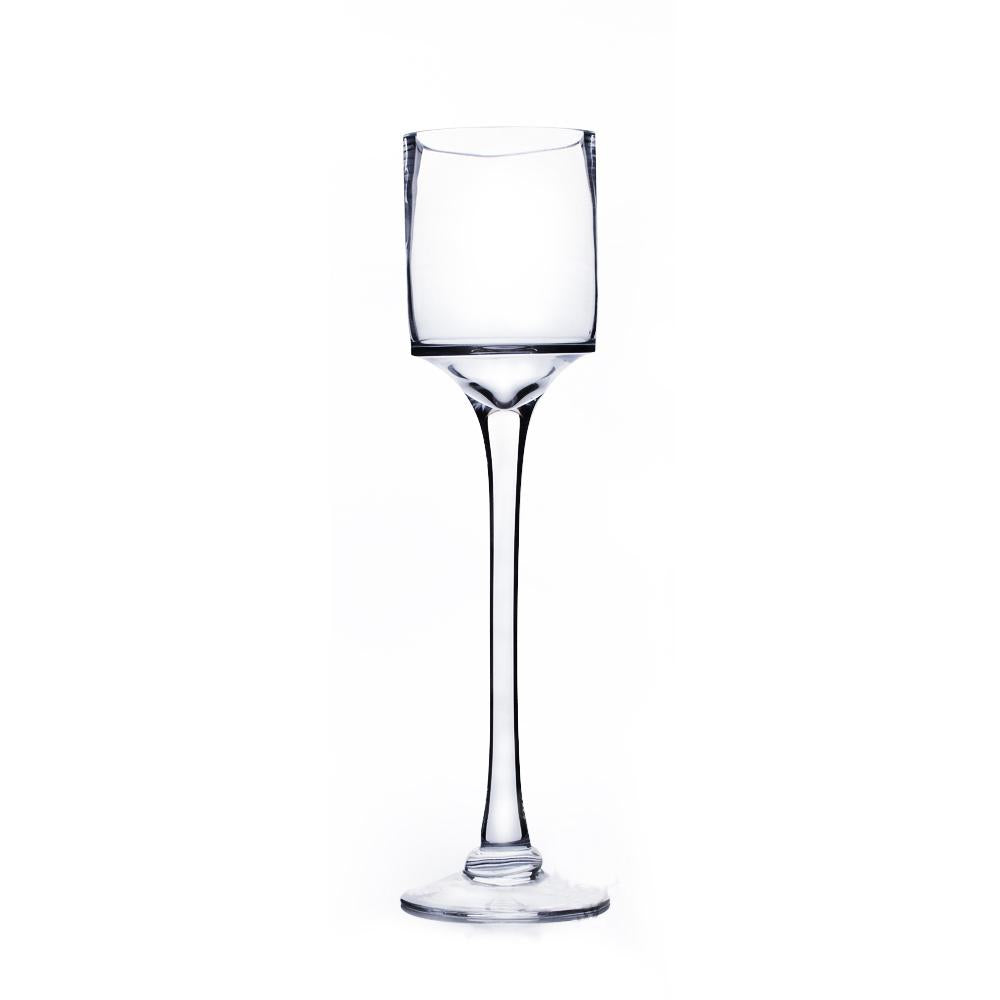 Clear Wine Glass Vase 4" x 16" 