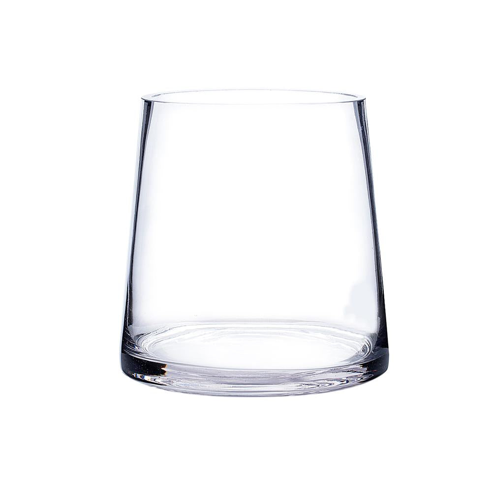 Clear Taper Up Cylinder Glass Vase 4.75" x 6" 