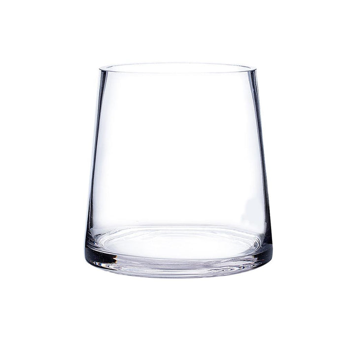 Clear Taper Up Cylinder Glass Vase 4.75" x 6" 