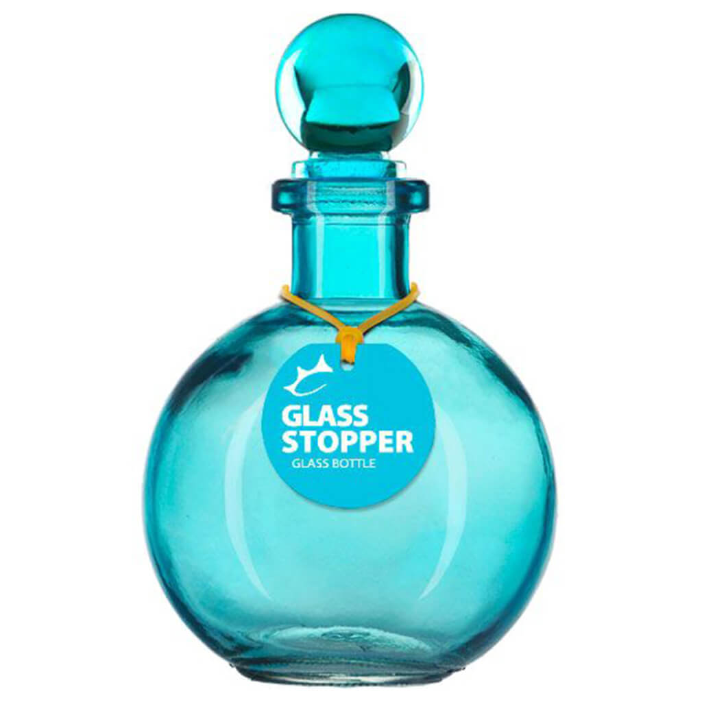 Aqua Ball Bottle with a Glass Top, 8.5oz