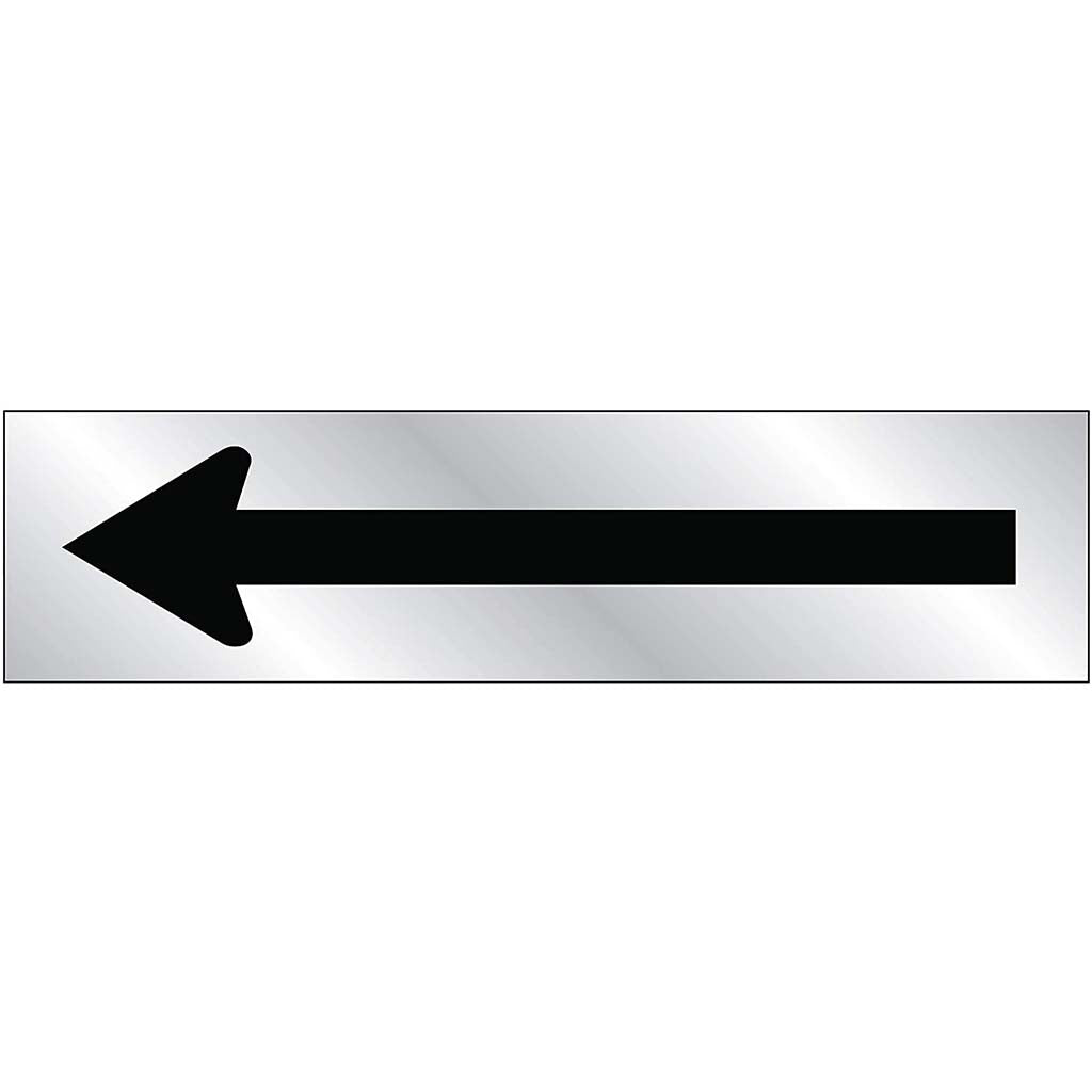 Arrow Self Adhesive Metal Sign