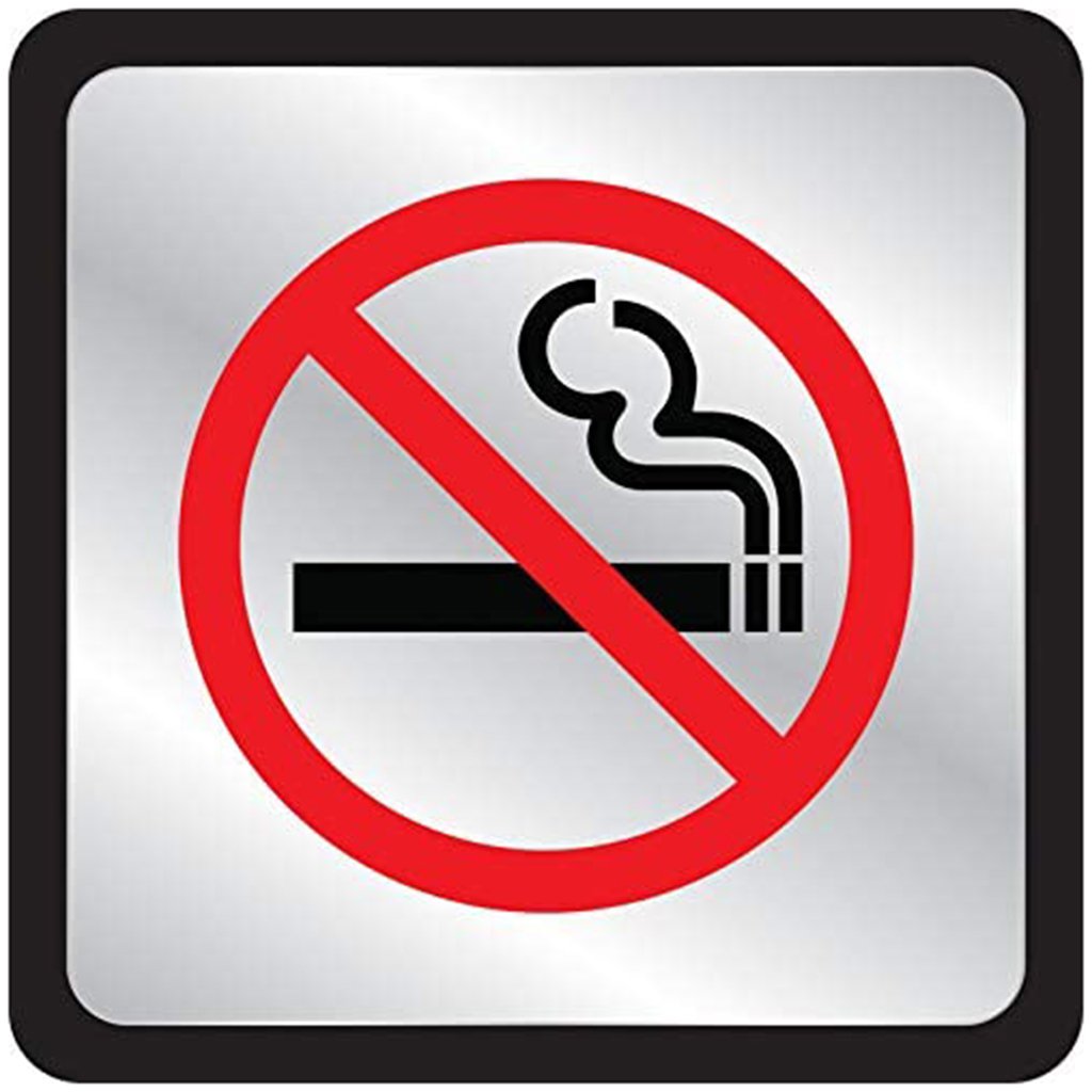 No Smoking Sign 4.5in x 4.5in