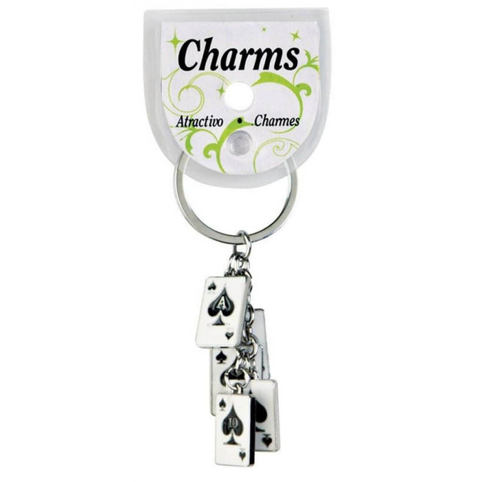 CHARMS CARDS KEY RING 