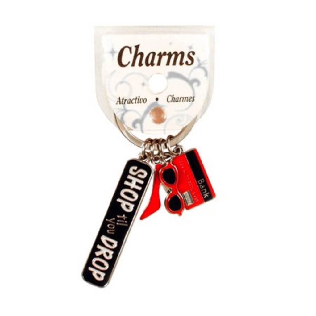 CHARMS SHOPPING KEY RING 