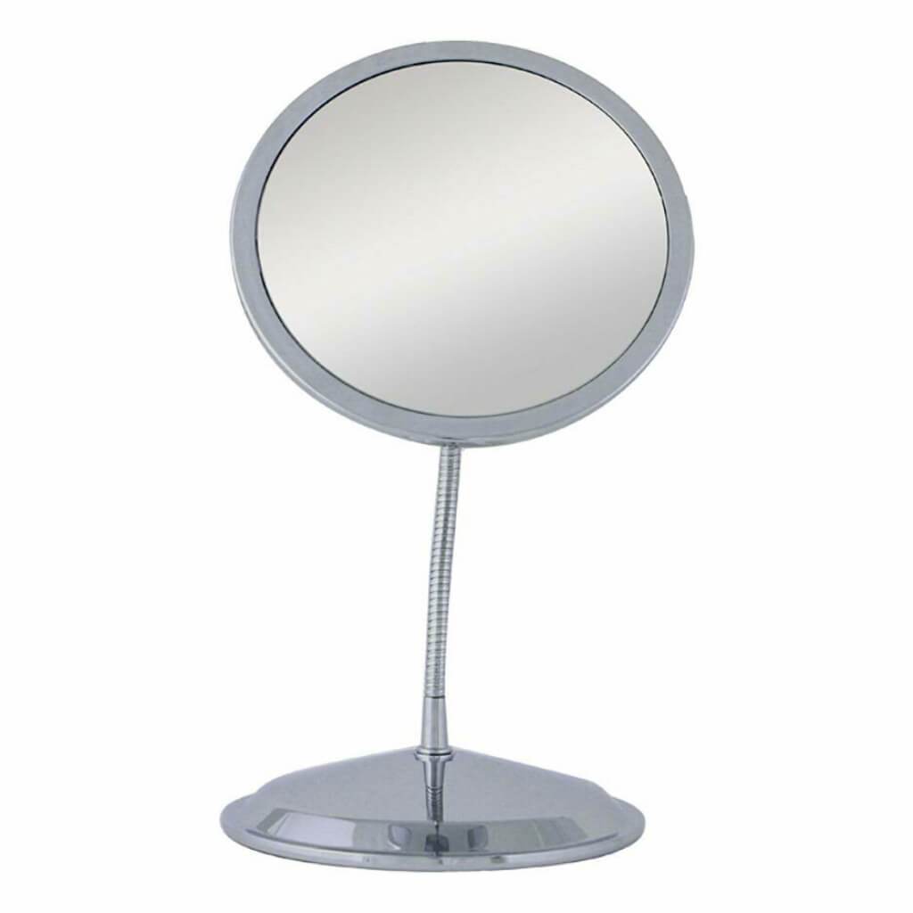 DOUBLE VISSION GOOSE NECK VANITY WALL MIRROR 5X/10X 
