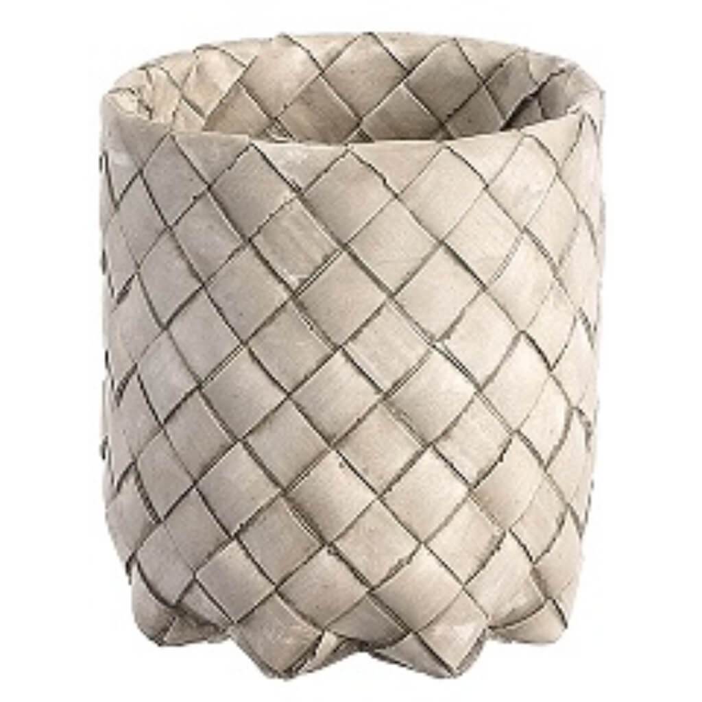 Weaving Cement Pot 6H5.5&quot; D Be 