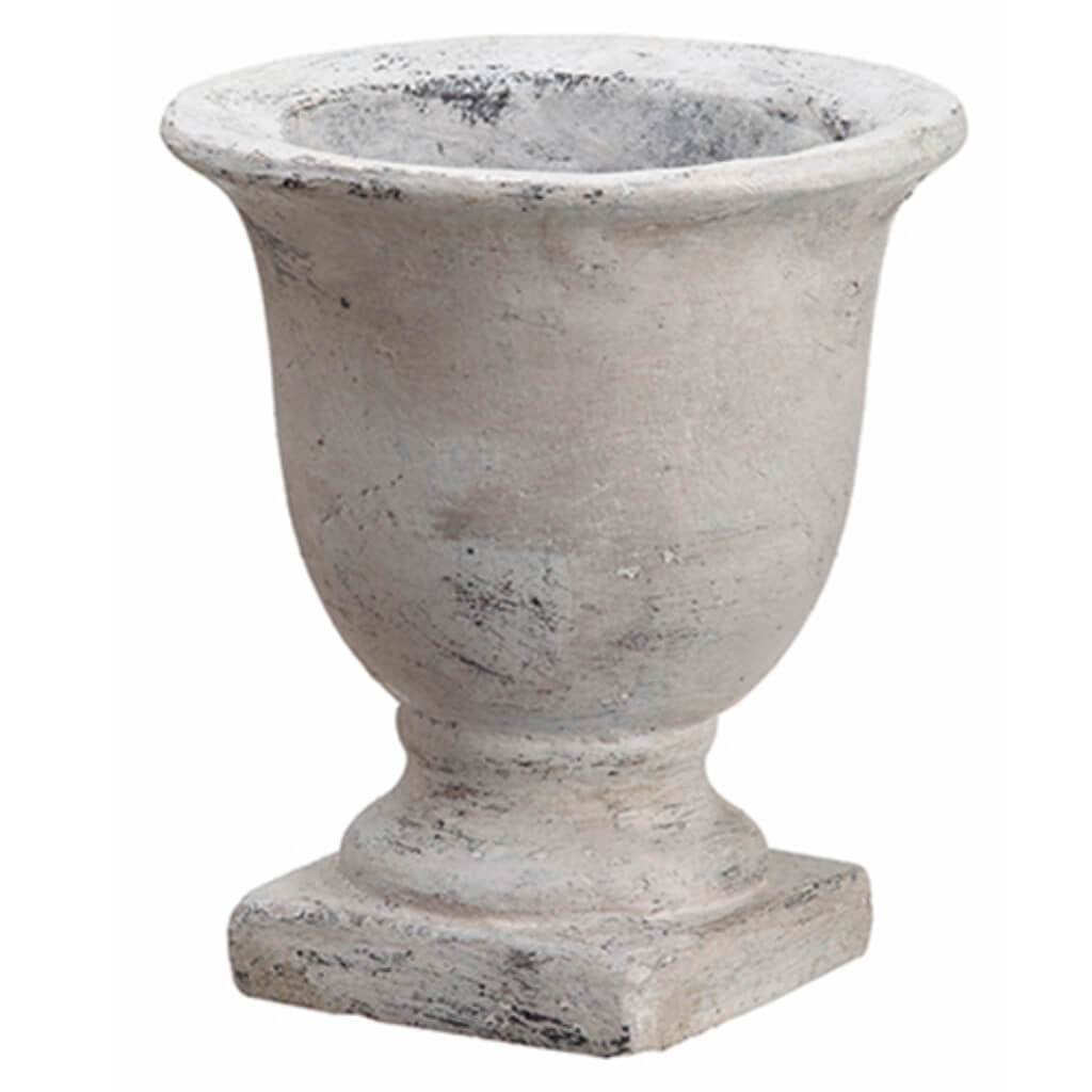 Cement Urn 9" Hx8" D Ww 