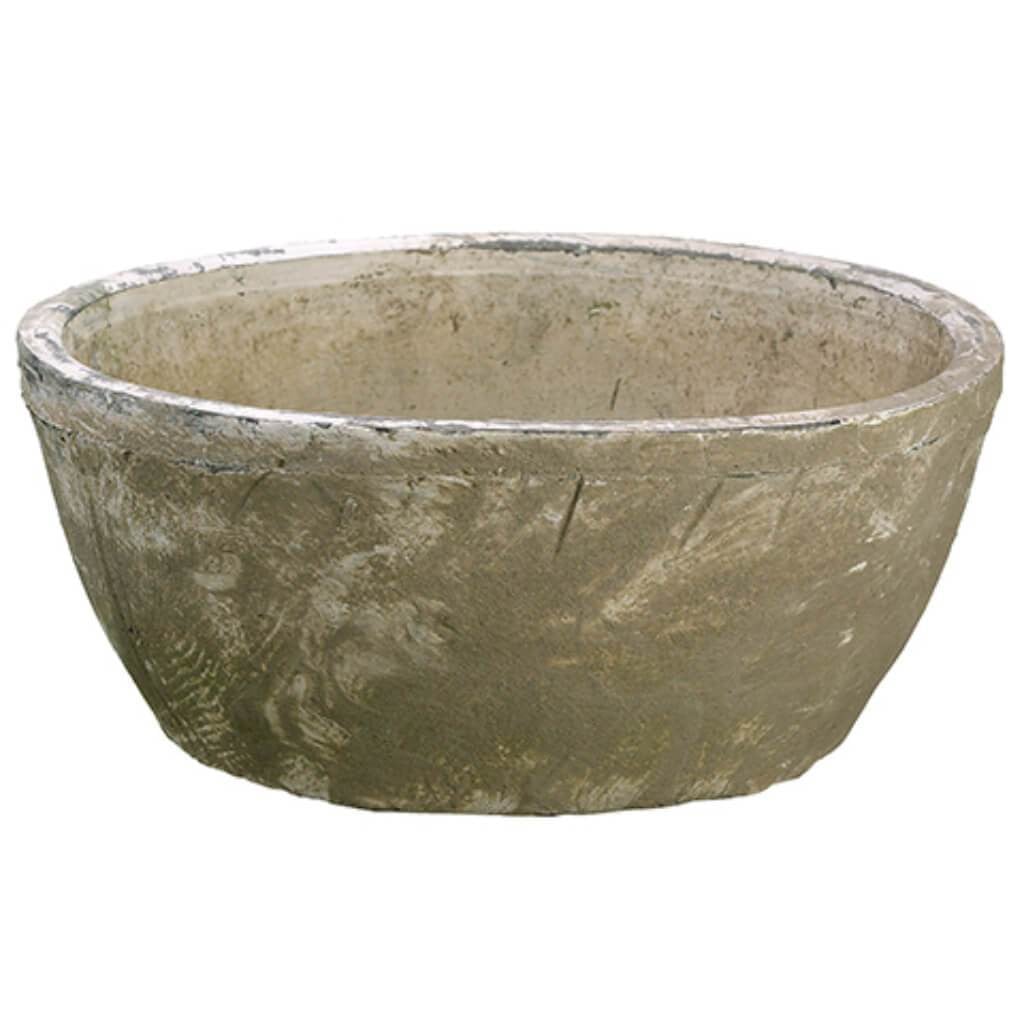 Clay Pot 4.25" Hx9.75" D Wh/At 