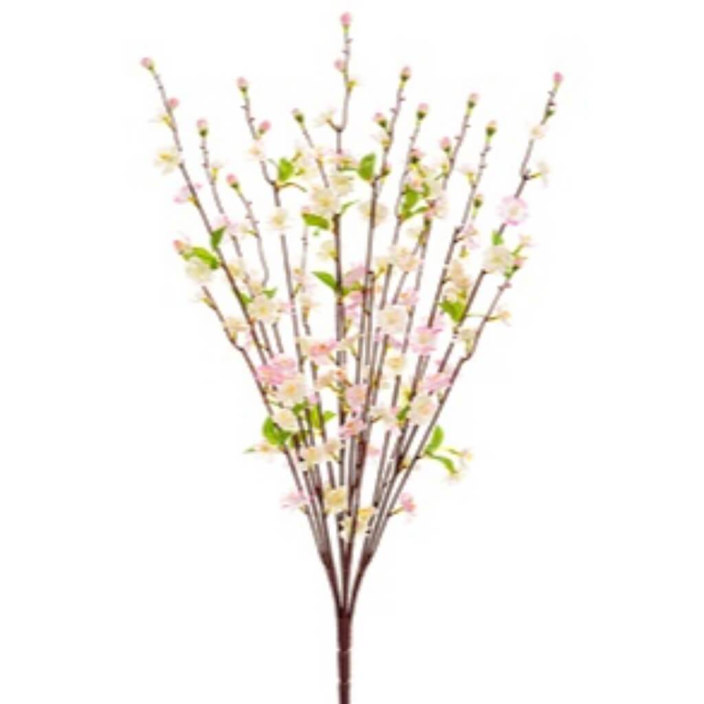 Peach Blossom Bush 38&quot; Pk 