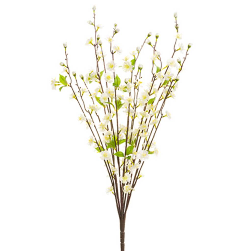 Peach Blossom Bush 38&quot; Wh 